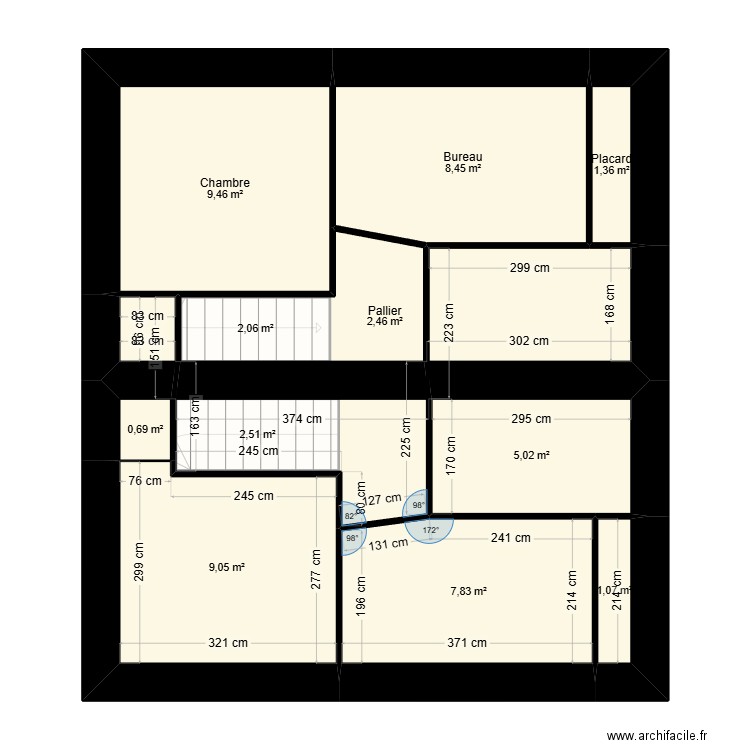 Charny Maison du Berger. Plan de 20 pièces et 122 m2