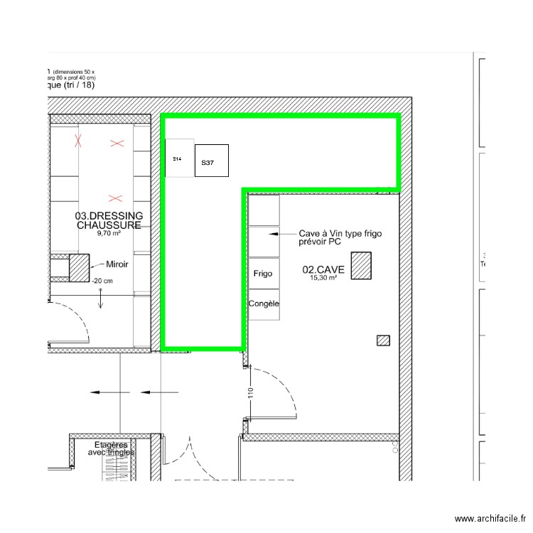 han. Plan de 0 pièce et 0 m2