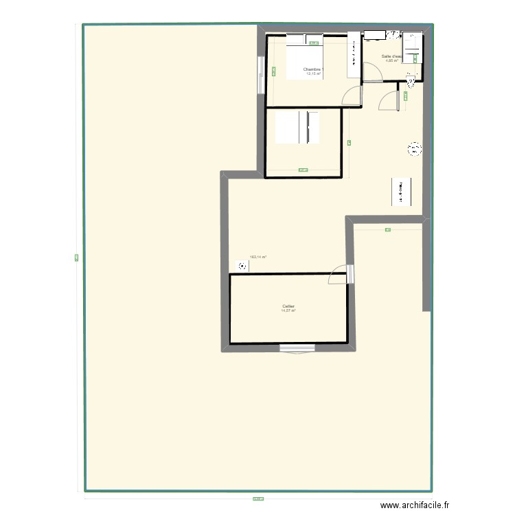 Projet Pornichet - 2. Plan de 5 pièces et 411 m2