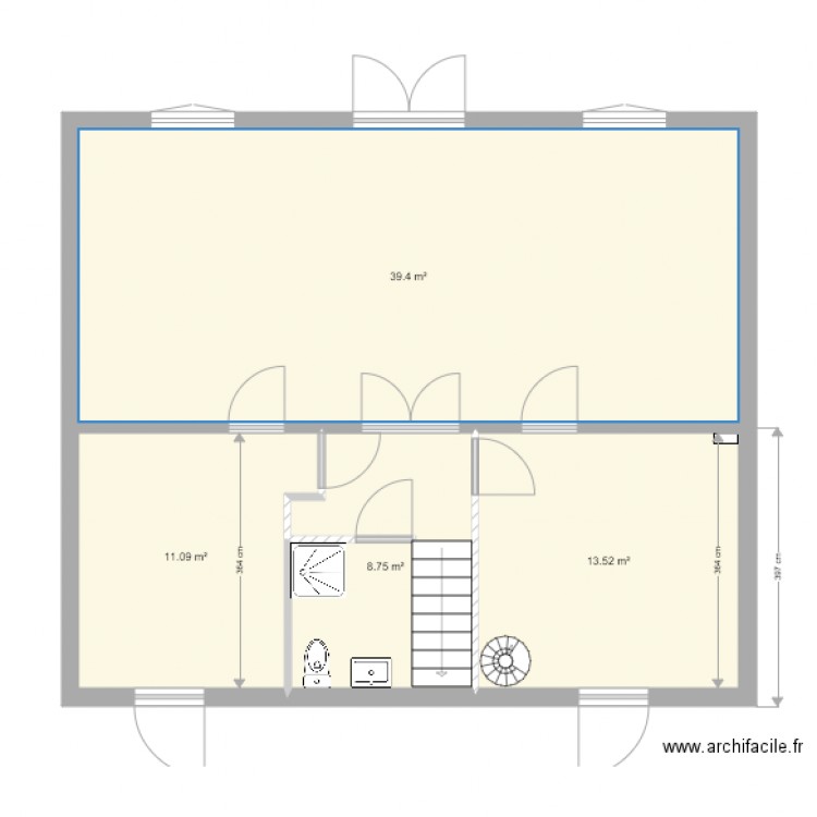 RDC Maison La Baule. Plan de 0 pièce et 0 m2