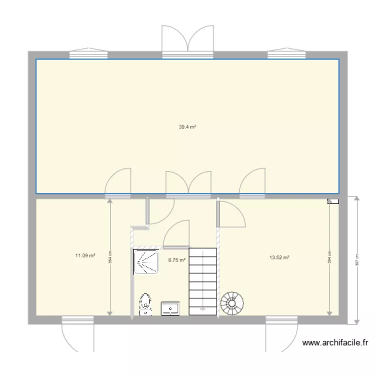 RDC Maison La Baule. Plan de 