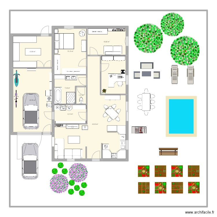 maison. Plan de 0 pièce et 0 m2