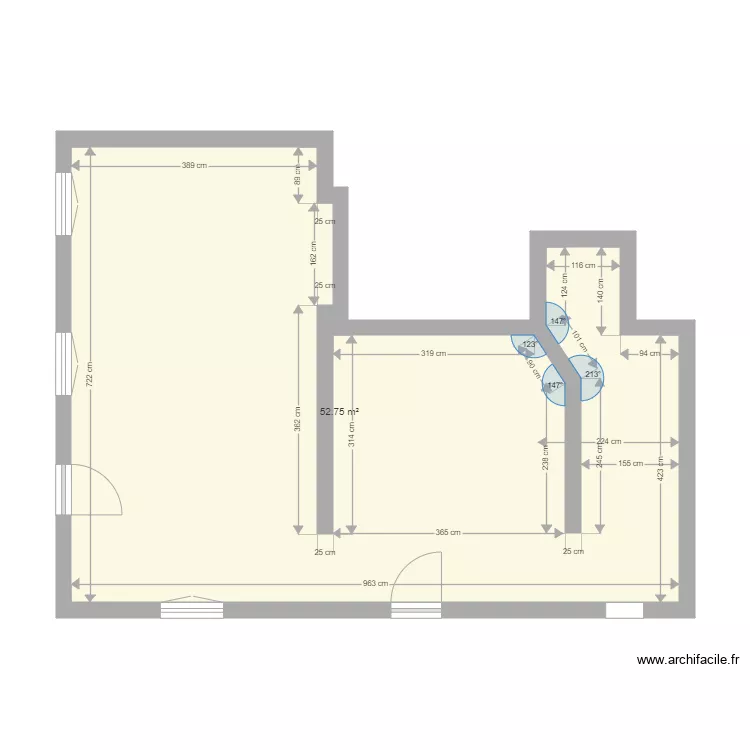 Maison Gauche Alain. Plan de 