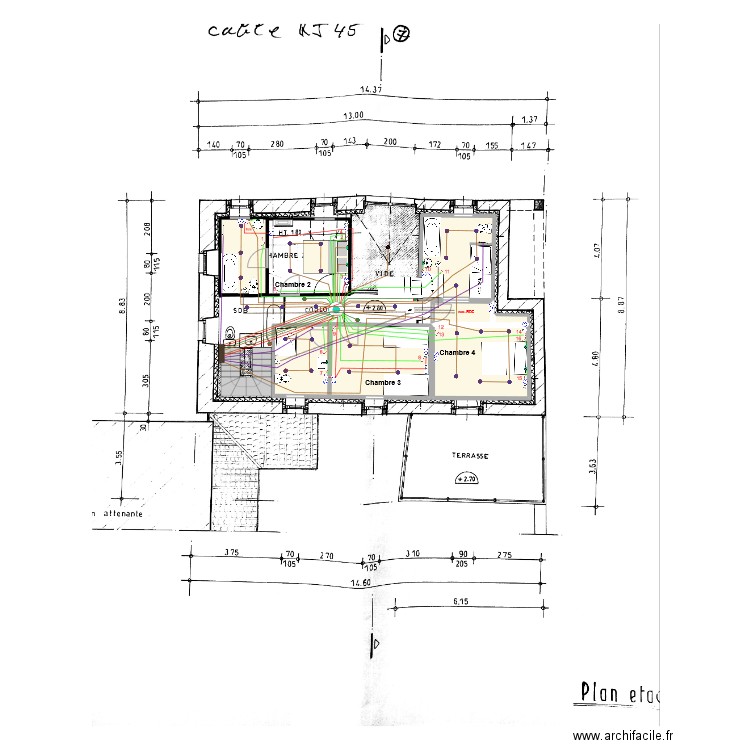 winterbee 1er etage. Plan de 6 pièces et 49 m2