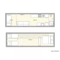 tiny chambre parents et 2 petits etage 