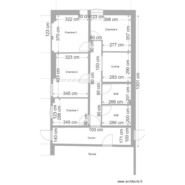 Chambres asso ferme v2 test. Plan de 0 pièce et 0 m2