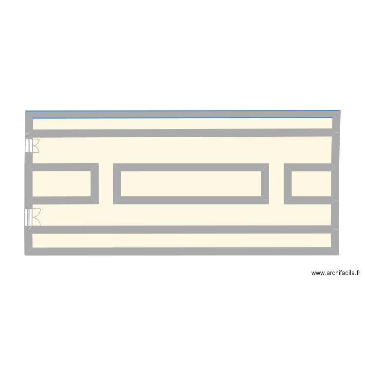 couloir ba. Plan de 0 pièce et 0 m2