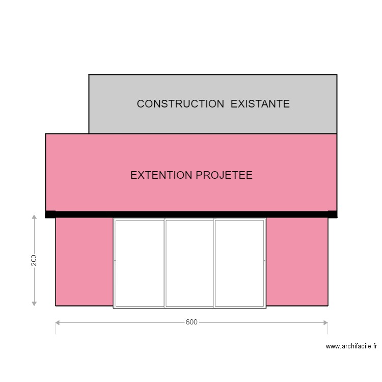 FACADE 3. Plan de 0 pièce et 0 m2