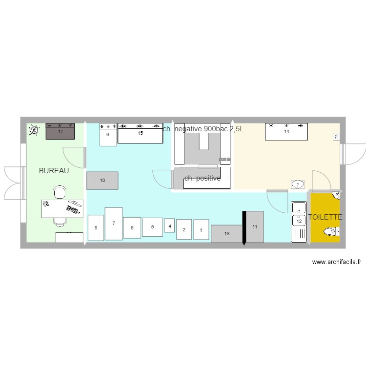 LOCAL FLEMING avec CH froide. Plan de 0 pièce et 0 m2