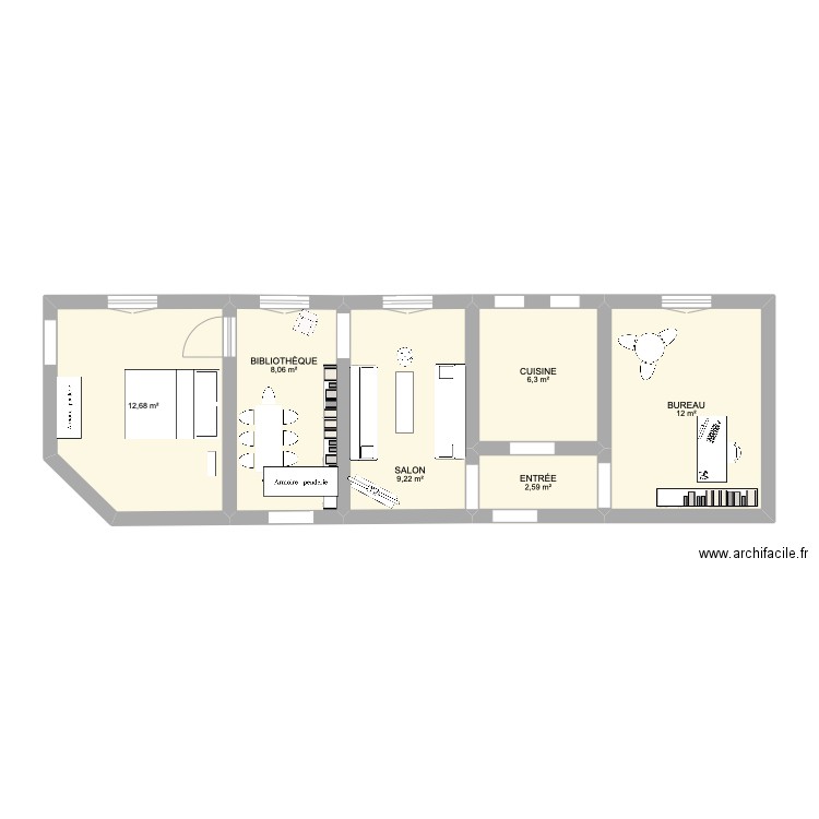 Dossier BARREAU Véronique. Plan de 0 pièce et 0 m2