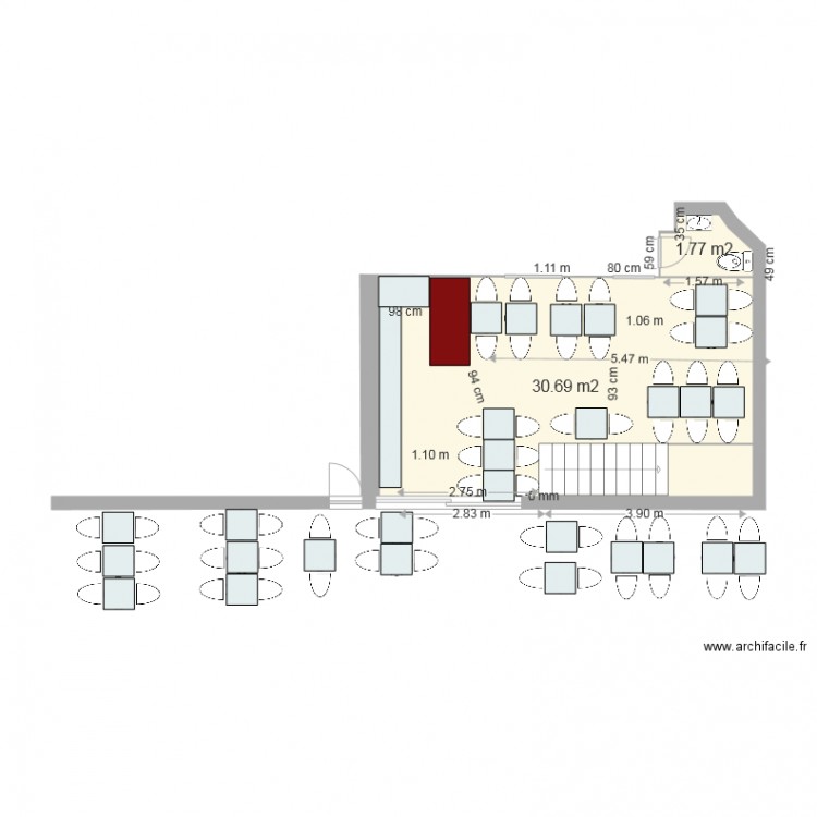 PLAN CREPERIE. Plan de 0 pièce et 0 m2