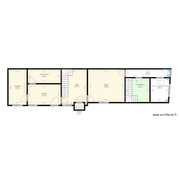 St-Hubert Rez. Plan de 9 pièces et 83 m2