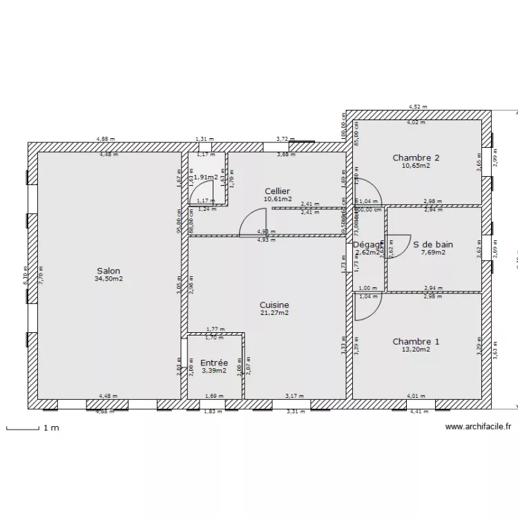 maison-rdc. Plan de 