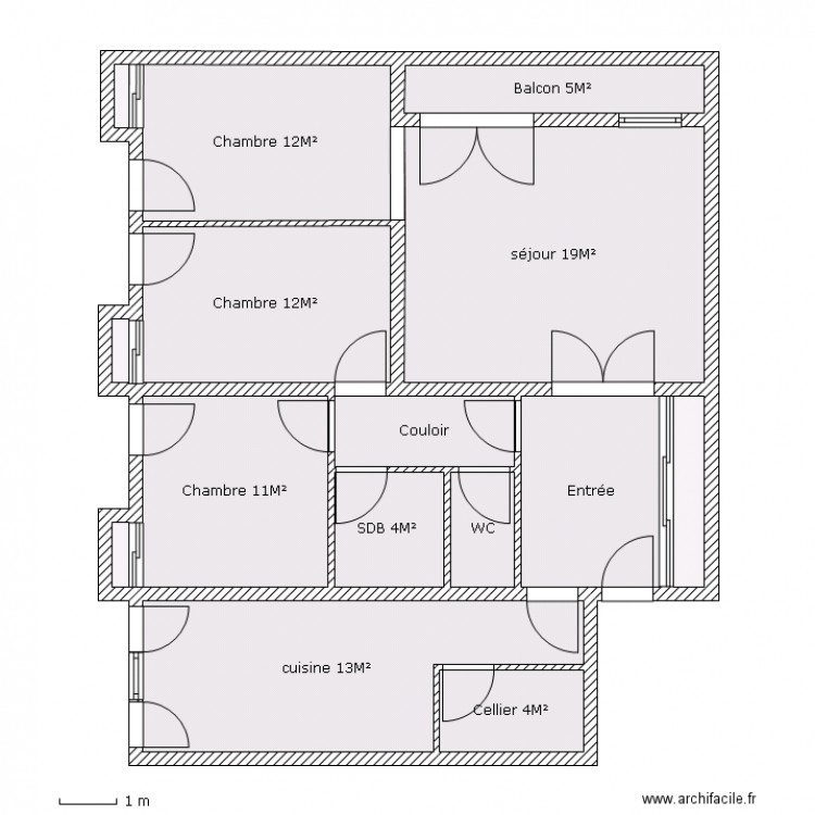 4p agi. Plan de 0 pièce et 0 m2