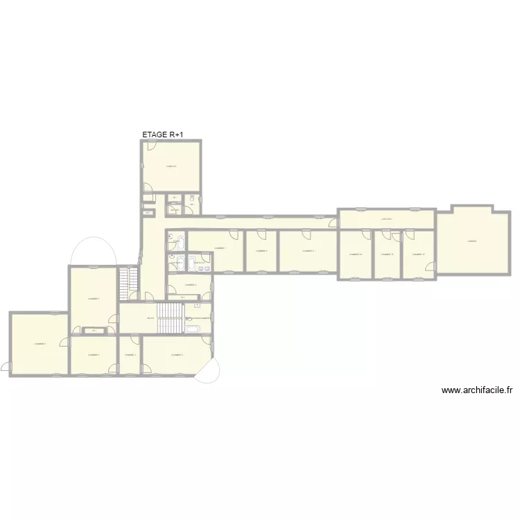 CHERCORAT R1. Plan de 