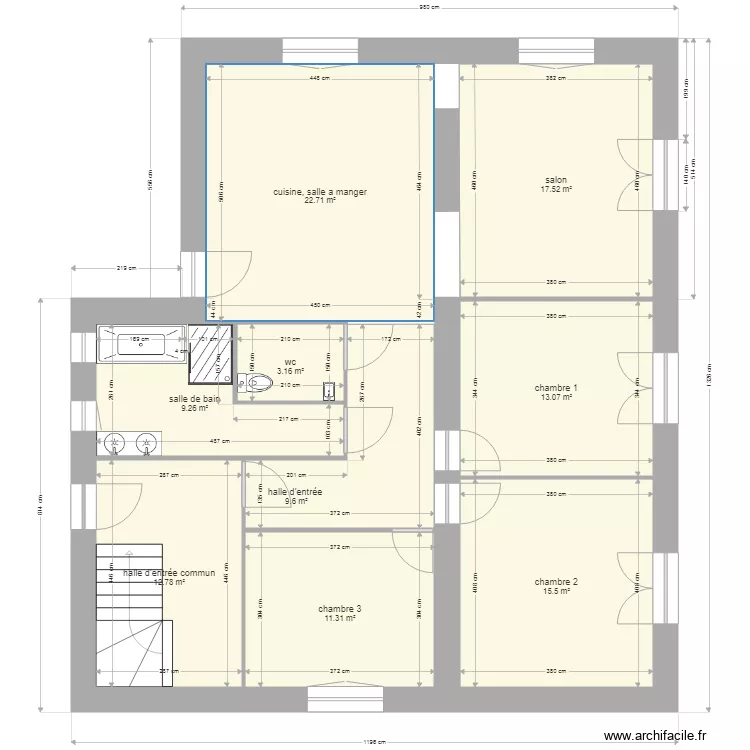appart 1er modifier. Plan de 