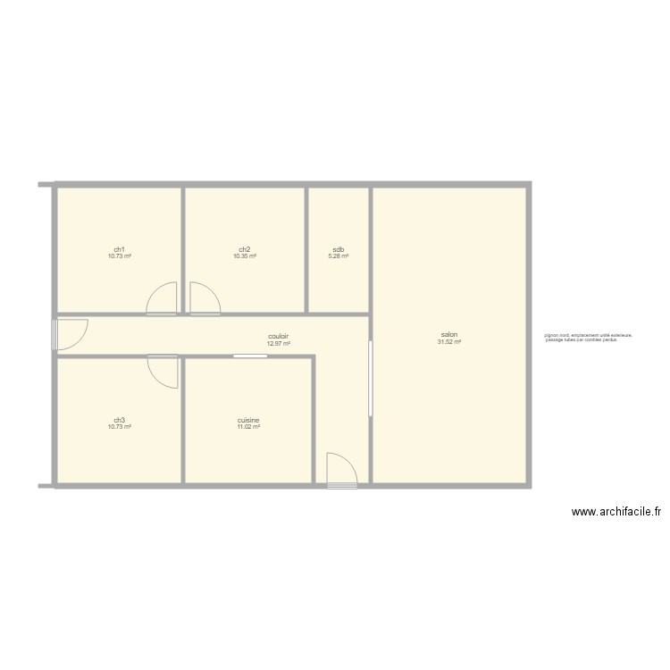 debernard. Plan de 0 pièce et 0 m2