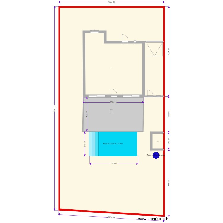 maison gigean  piscine avec local. Plan de 0 pièce et 0 m2