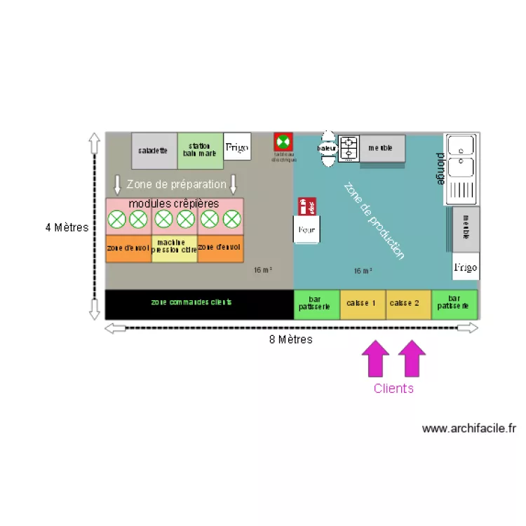 Mamie Galette phase 2. Plan de 