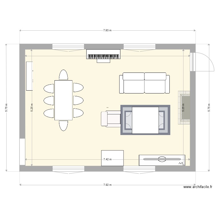 salon st crepin v6. Plan de 0 pièce et 0 m2