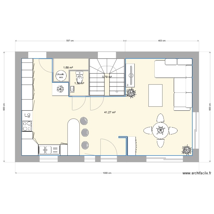 Djelidi rdc nouvelle version. Plan de 0 pièce et 0 m2