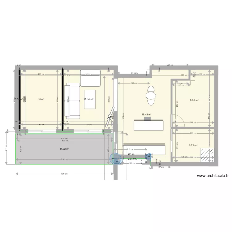 extension 2 CHAMBRES EXTENSION. Plan de extension 2 CHAMBRES EXTENSION. Plan de