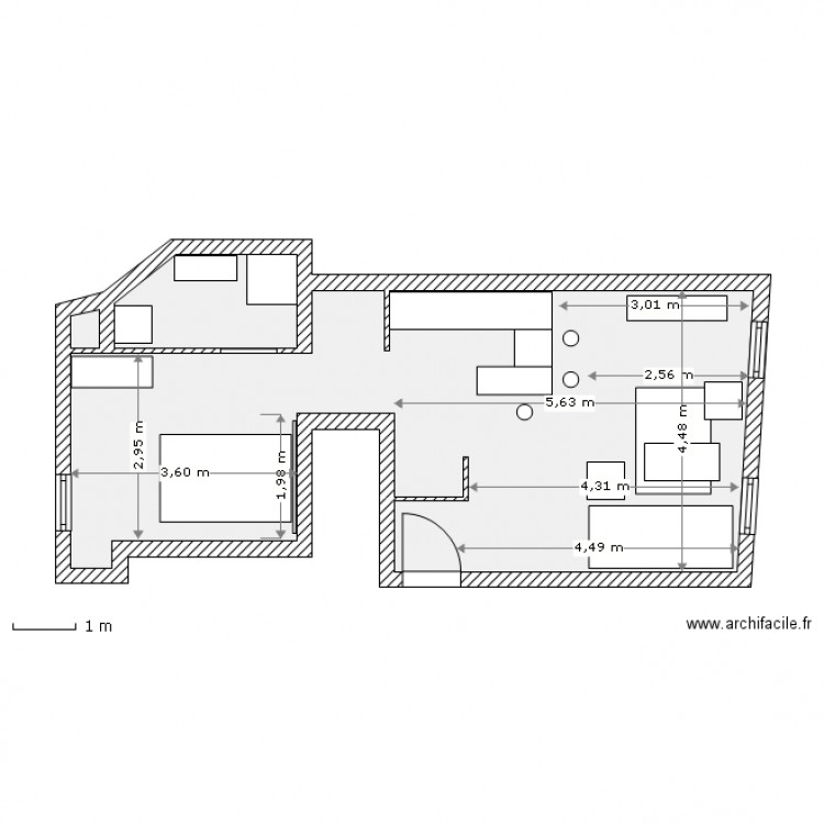 appart T2. Plan de 0 pièce et 0 m2