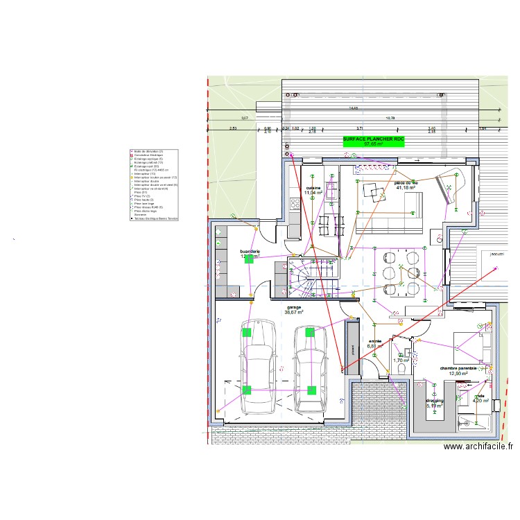 ELEC RDC BLANCKERT. Plan de 0 pièce et 0 m2