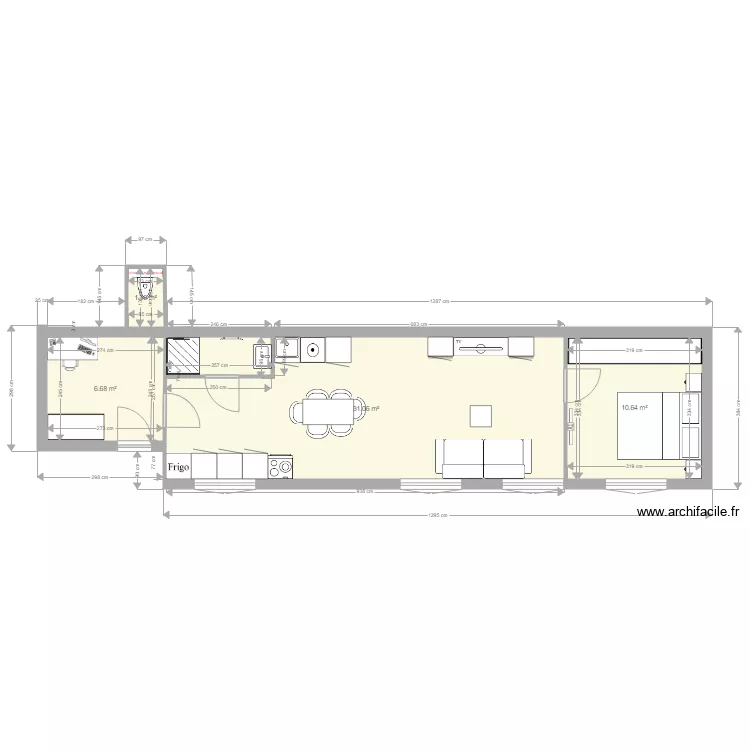 salle de yoga Julia. Plan de salle de yoga Julia. Plan de
