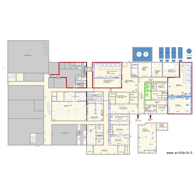 V202 Glycol Froid Agrandissement  20 000p2  V12. Plan de 0 pièce et 0 m2