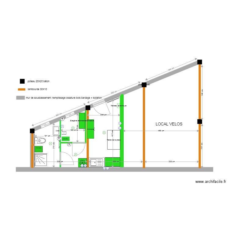 projet Carpe Diem dans local velos. Plan de 0 pièce et 0 m2