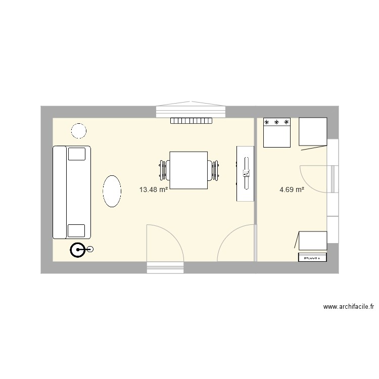 Sallon. Plan de 0 pièce et 0 m2