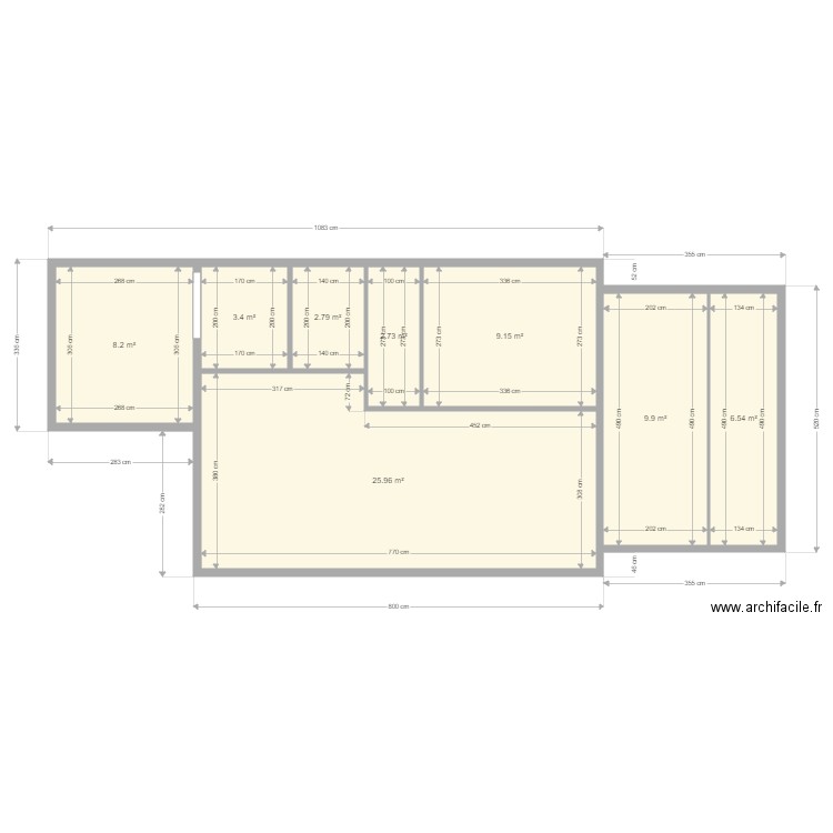 1911 Genevey sur Coffrane. Plan de 0 pièce et 0 m2