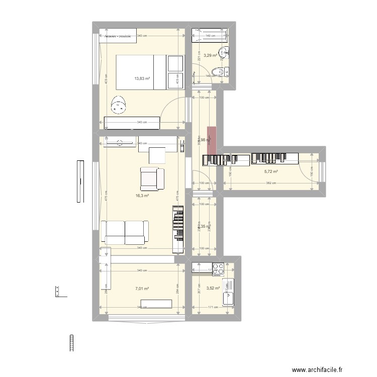 luxhome. Plan de 0 pièce et 0 m2