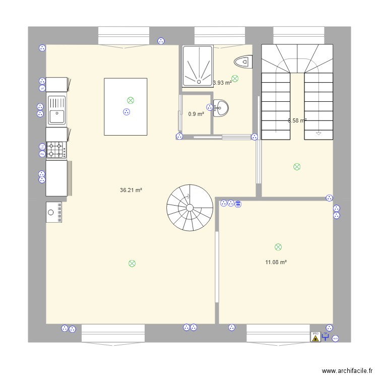 Maison Douarnenez. Plan de 0 pièce et 0 m2