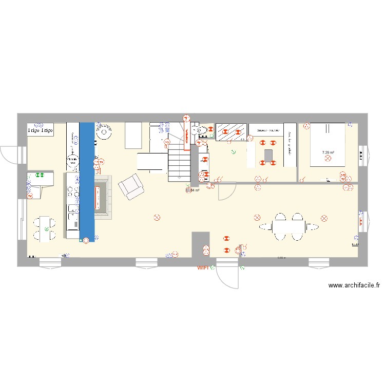 2eme plan Irleau. Plan de 0 pièce et 0 m2