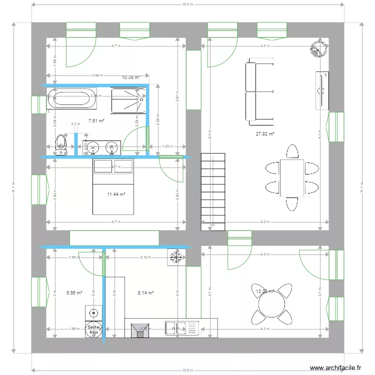 Duclos rdc. Plan de Duclos rdc. Plan de