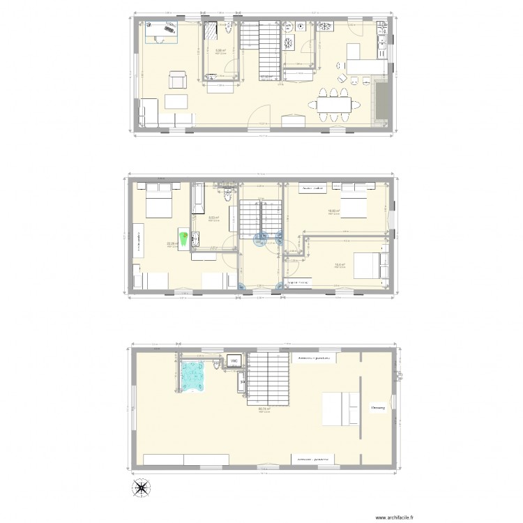 Maison Fichous V3. Plan de 0 pièce et 0 m2