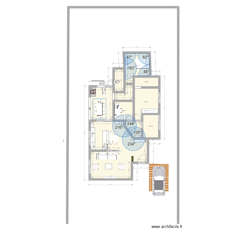 casa 2021. Plan de 10 pièces et 112 m2