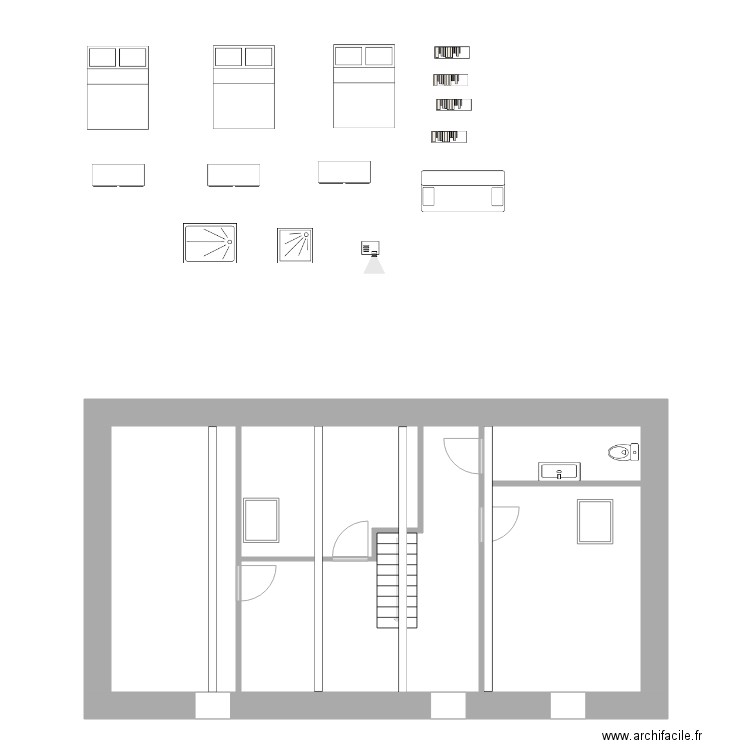 etage2projet1. Plan de 0 pièce et 0 m2