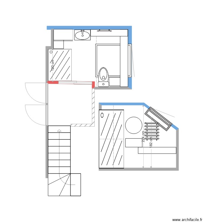 SDB A CREER METZ . Plan de 0 pièce et 0 m2