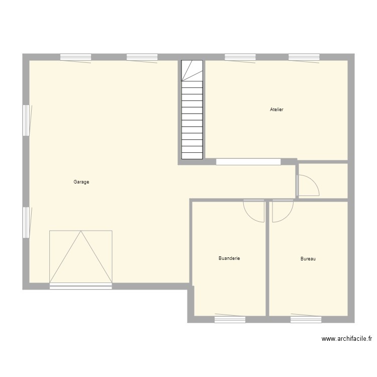 Croquis ZDRAVIC Sous sol. Plan de 6 pièces et 108 m2