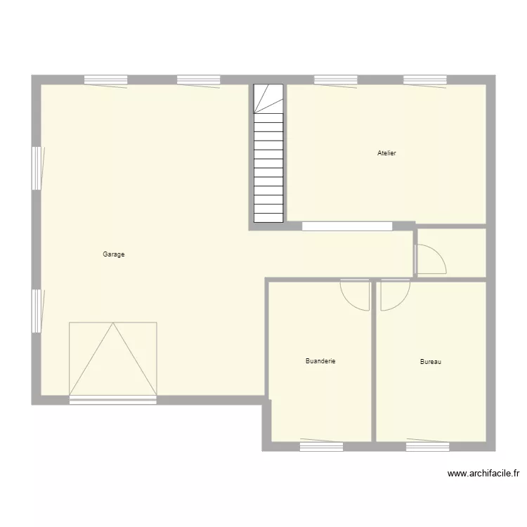 Croquis ZDRAVIC Sous sol. Plan de 