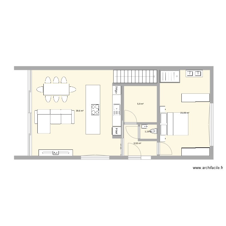 maison mezzanine. Plan de 0 pièce et 0 m2