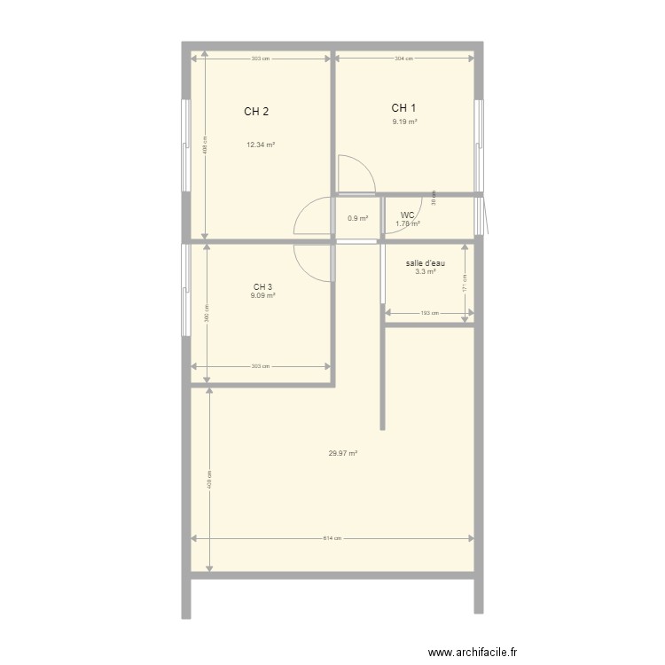 CHATELAIN 3. Plan de 0 pièce et 0 m2