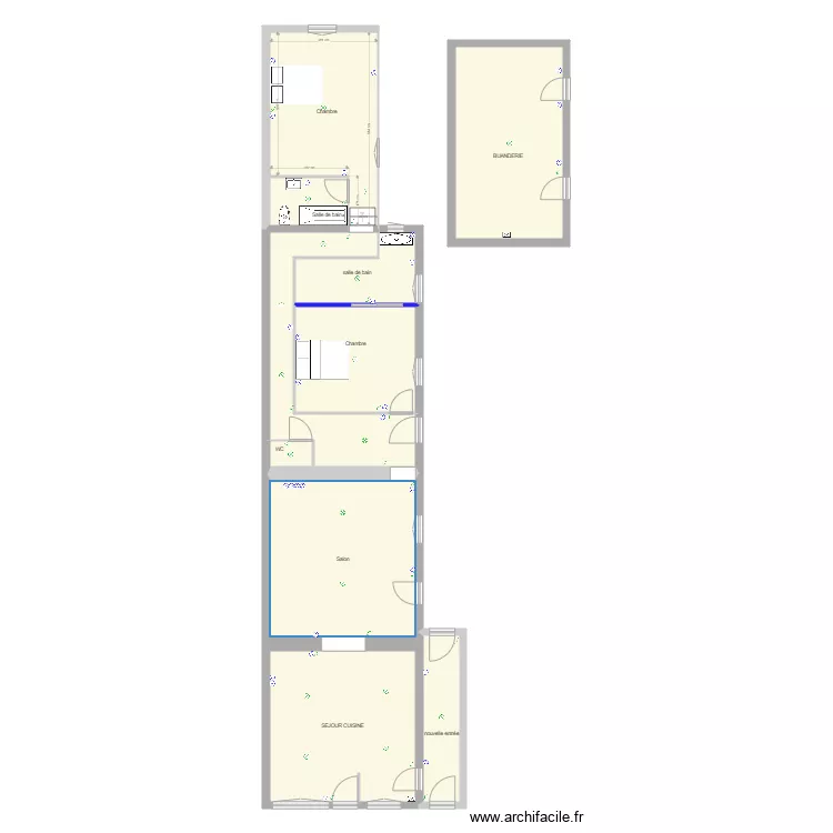 CHAUVOT VALENCAY PLAN ELECTRIQUE. Plan de 