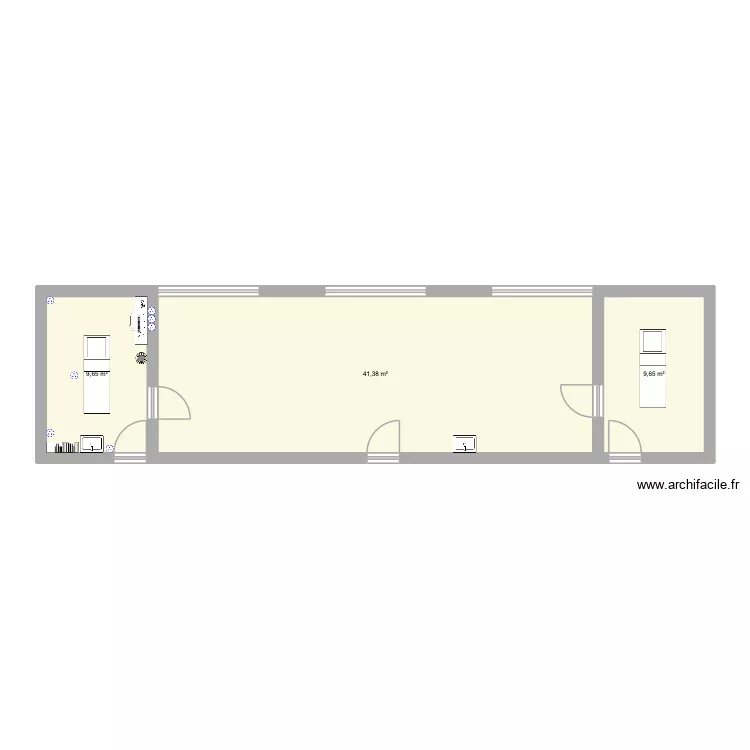 cab vallon. Plan de 3 et 61 m² cab vallon. Plan de 3 et 61 m²