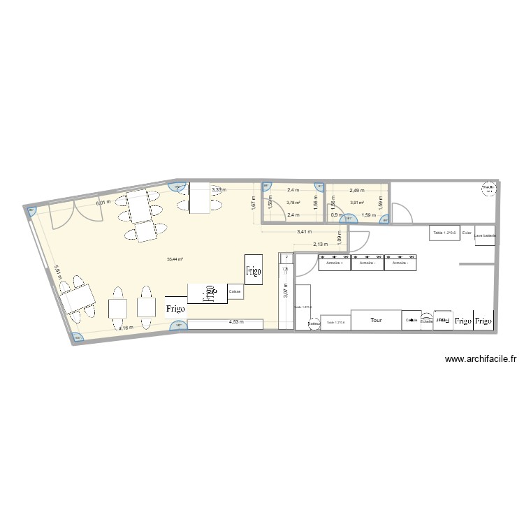 local commercial. Plan de 0 pièce et 0 m2