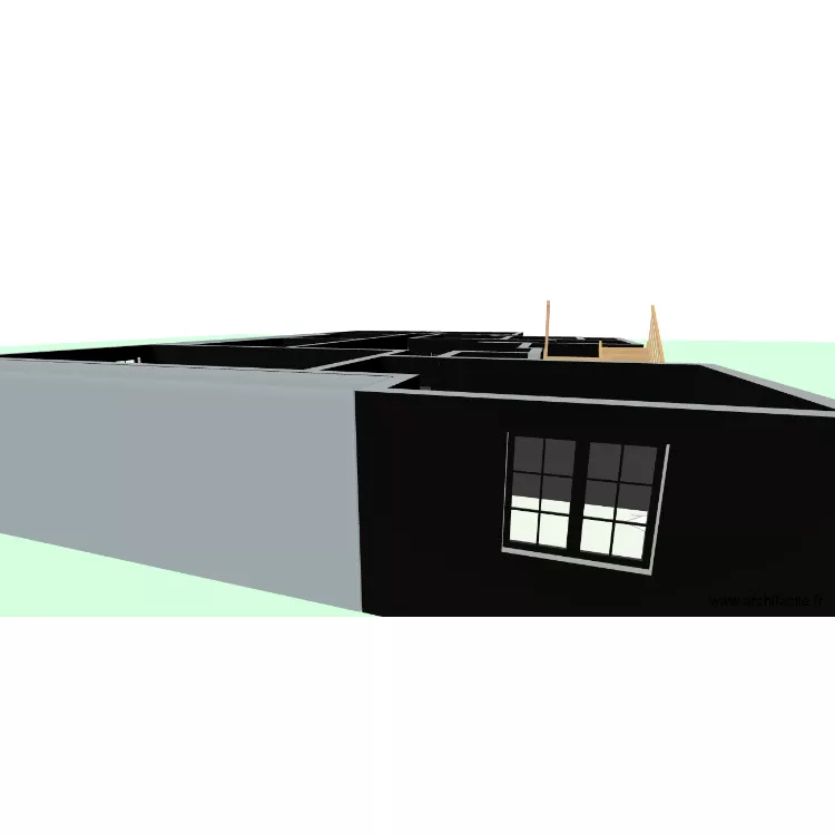 plan d'un h&ocirc;pital. Plan de 13  et 170 m²