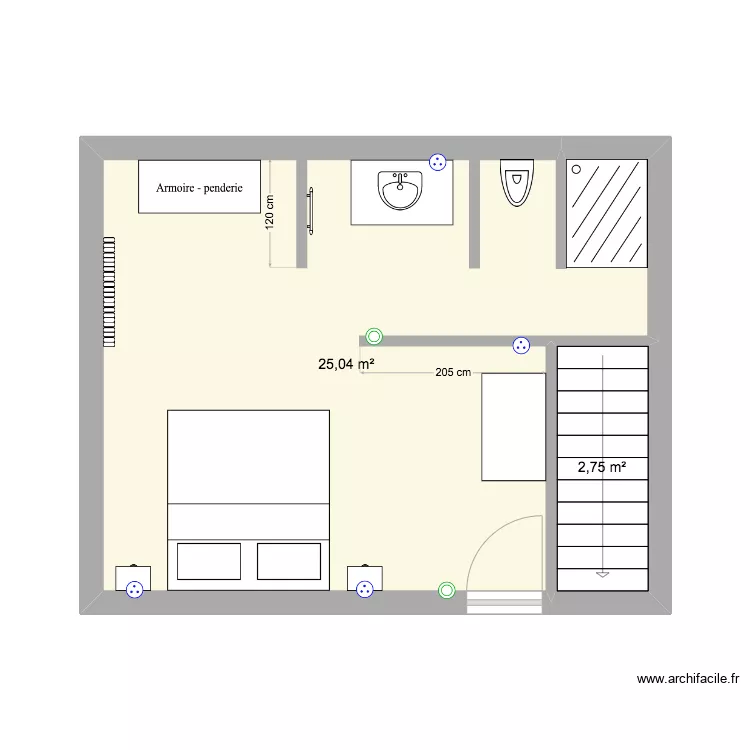 Chambre 4. Plan de Chambre 4. Plan de